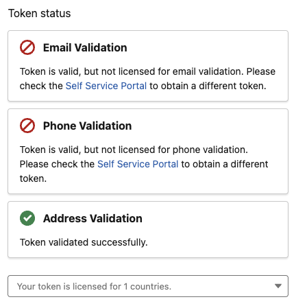 Token Status